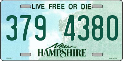 NH license plate 3794380