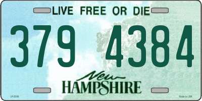 NH license plate 3794384