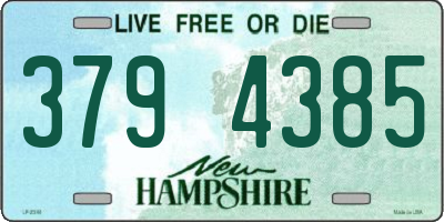 NH license plate 3794385