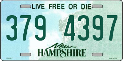NH license plate 3794397