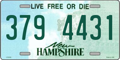 NH license plate 3794431