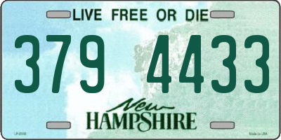 NH license plate 3794433