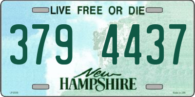 NH license plate 3794437