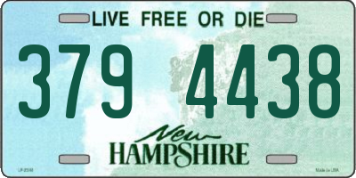 NH license plate 3794438