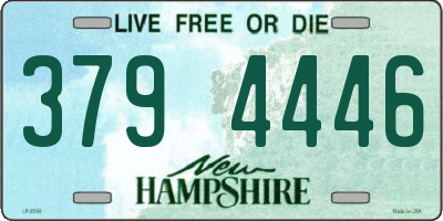 NH license plate 3794446