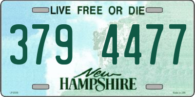 NH license plate 3794477