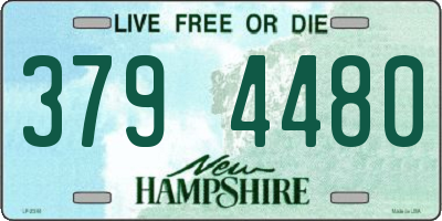 NH license plate 3794480