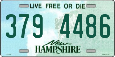 NH license plate 3794486