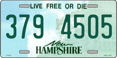 NH license plate 3794505