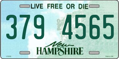 NH license plate 3794565