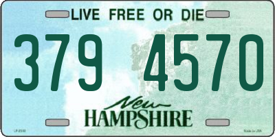 NH license plate 3794570