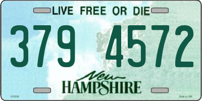 NH license plate 3794572