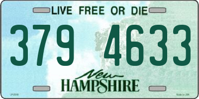 NH license plate 3794633
