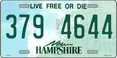 NH license plate 3794644