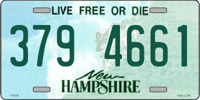 NH license plate 3794661