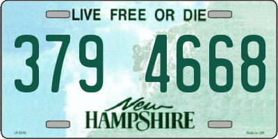 NH license plate 3794668