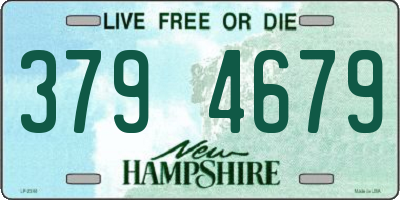 NH license plate 3794679