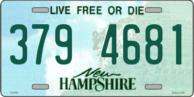NH license plate 3794681