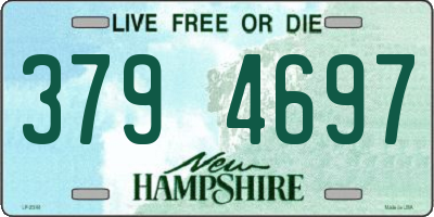 NH license plate 3794697