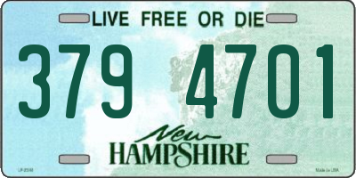 NH license plate 3794701
