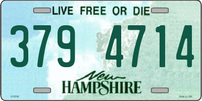 NH license plate 3794714