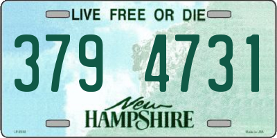 NH license plate 3794731