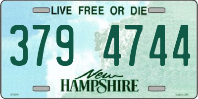 NH license plate 3794744