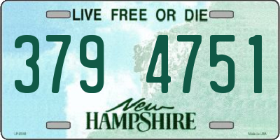 NH license plate 3794751
