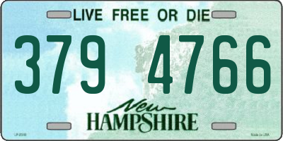 NH license plate 3794766