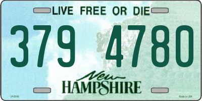 NH license plate 3794780