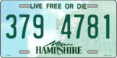 NH license plate 3794781