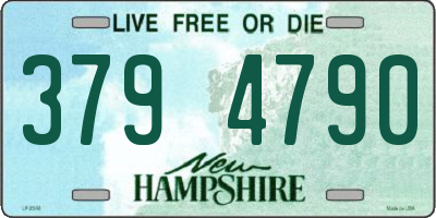 NH license plate 3794790