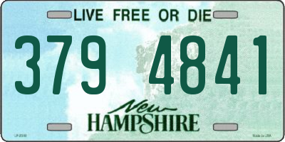NH license plate 3794841