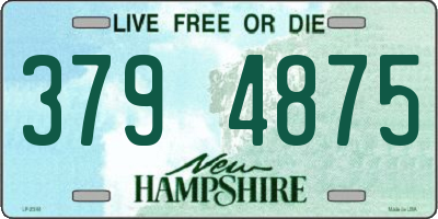 NH license plate 3794875
