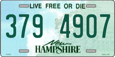 NH license plate 3794907