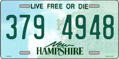 NH license plate 3794948