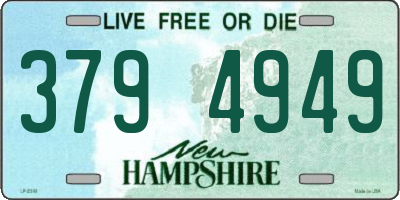 NH license plate 3794949