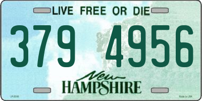 NH license plate 3794956