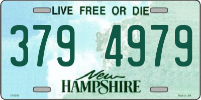 NH license plate 3794979