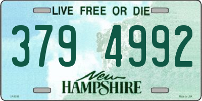 NH license plate 3794992