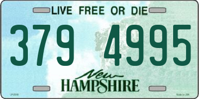 NH license plate 3794995