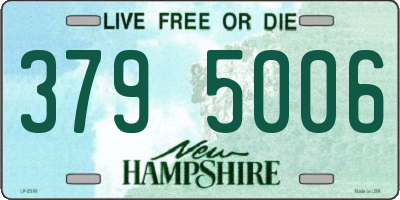 NH license plate 3795006