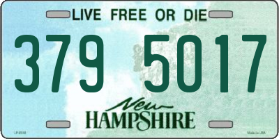 NH license plate 3795017