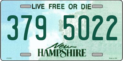 NH license plate 3795022