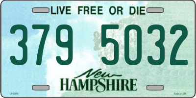 NH license plate 3795032