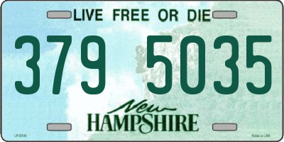 NH license plate 3795035