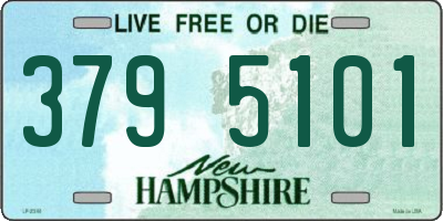 NH license plate 3795101