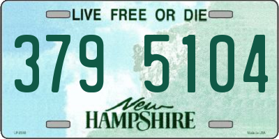 NH license plate 3795104