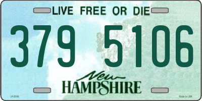 NH license plate 3795106