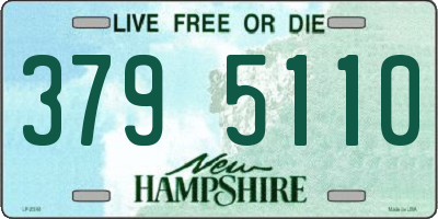 NH license plate 3795110
